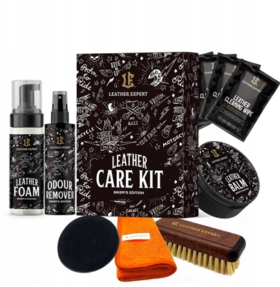 Picture of Zestaw do pielgnacji skórzanej odziey motocyklowej LE-18-CKB3ST