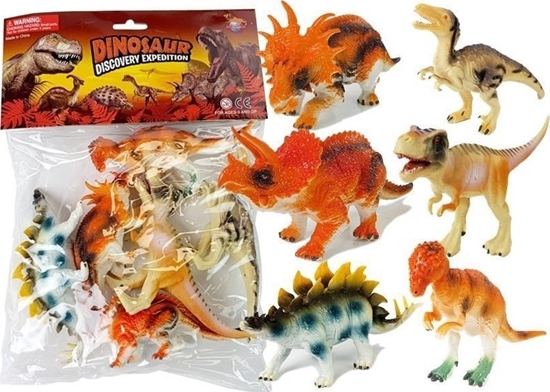 Picture of Zestaw Figurki Dinozaurów 10 cm 6 sztuk LEAN Toys