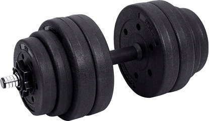 Attēls no Songmics Zestaw hantli 2 w 1, 2 x 15 kg Regulowane hantle z dod