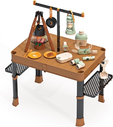 Picture of Zestaw maÅy camping do odgrywania rÃ³l stolik skÅadana walizka