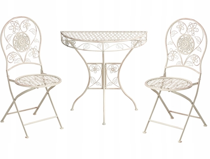 Изображение Zestaw mebli balkonowych YAVIZA Metal Jasnobeowy