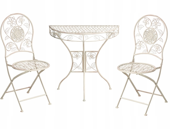 Изображение Zestaw mebli balkonowych YAVIZA Metal Jasnobeowy