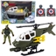 Picture of Zestaw Militarny Helikopter Wojskowy Figurka onierza Bro LEAN Toys
