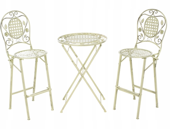 Picture of Zestaw ogrodowy barowy Skadane BIVIO Metal Jasnozielony