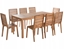 Attēls no Zestaw ogrodowy dla 8 osób OMBRIANO Certyfikowane drewno akacjowe Jasnobrzowy