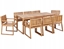 Picture of Zestaw ogrodowy dla 8 osób SASSARI II Certyfikowane drewno akacjowe Jasnobrzowy