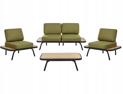 Picture of Zestaw ogrodowy ze stolikiem dla 4 osób MINOZZO Certyfikowane drewno akacjowe Oliwkowy