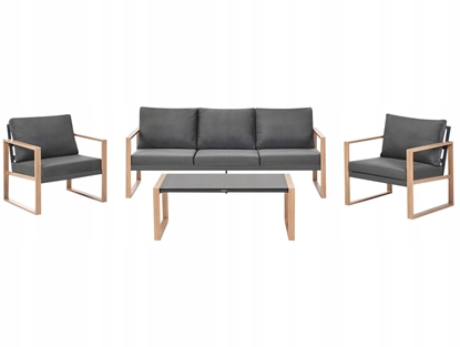 Picture of Zestaw ogrodowy ze stolikiem dla 5 osób GELSO Metal Ciemnoszary