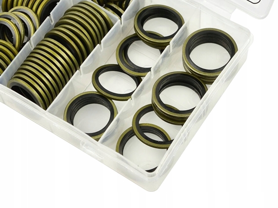 Picture of Zestaw podkadek metalowo-gumowych 150szt. (20)