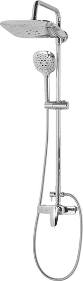 Picture of Zestaw prysznicowy Beliani z deszczownic z bateri srebrny (229889)