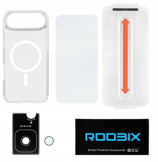 Picture of Zestaw Roobix 3w1 Combo do iPhone 17 Air (etui MagSafe + szko + ochrona obiektywu)