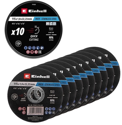 Picture of ZESTAW TARCZ DO METALU 115X1,0 MM, 10 SZT.