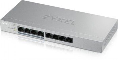 Attēls no ZYXEL GS1200-8HP, 8 PORT GIGABIT POE+ WEBMANAGED DESKTOP SWITCH, 4X POE, 60 WATT (5Y WARRANTY)