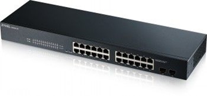 Attēls no ZYXEL GS1900-24 V2, 24-PORT GBE L2 SMART SWITCH, RACKMOUNT, FANLESS (5Y WARRANTY)