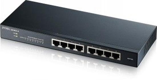 Picture of ZYXEL GS1900-8 V2, 8 PORT GBE L2 SMART SWITCH, DESKTOP, FANLESS (5Y WARRANTY)