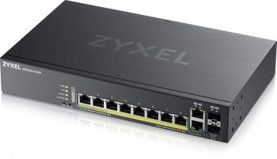 Picture of ZYXEL GS2220-10HP,EU REGION,8-PORT GBE L2 POE SWITCH WITH GBE UPLINK (1 YEAR NCC PRO PACK LICENSE BUNDLED) (5Y WARRANTY)