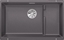 Изображение Zlewozmywak Blanco Subline 700-U Level Silgranit szaro skay z korkiem InFino, koszyk stalowy (523453)