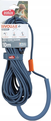 Picture of Zolux ZOLUX Smycz okrga dla psa silikonowa BIVOUAK niebieska 10m
