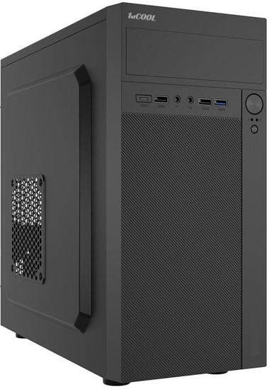 Picture of 1stCOOL skí STEP Premium, micro tower, AU, USB 3.0, USB-C, 1x 120mm + 1x 80mm Fan, erná