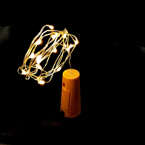 Picture of 20 LED diožu virtene, lietojama pudelēm