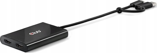 Picture of Adapter AV Club 3D Club3D Adapter USB-C (USB A Adapter) > 2x HDMI 4K@60Hz St/Bu retail