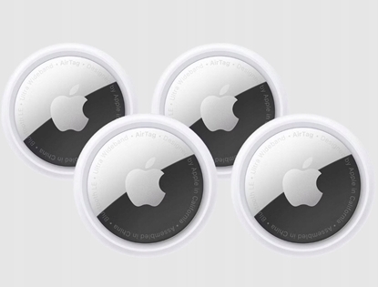 Attēls no Apple MX542LL/A AirTag (4-Pack) Bluetooth, Ultra Wideband, White