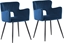 Picture of Beliani 2 krzesa do jadalni welurowe granatowy SANILAC