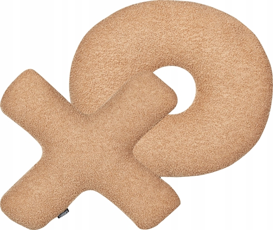 Picture of Beliani 2 poduszki dekoracyjne litery teddy jasnobrzowe HESPERIS