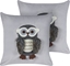 Picture of Beliani 2 welurowe poduszki dla dzieci w sowy 45 x 45 cm szare OPHYRYS