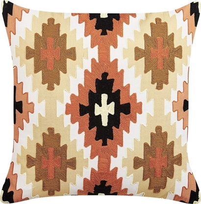 Picture of Beliani Baweniana poduszka dekoracyjna geometryczny wzór 50 x 50 cm wielokolorowa SERAMPORE!