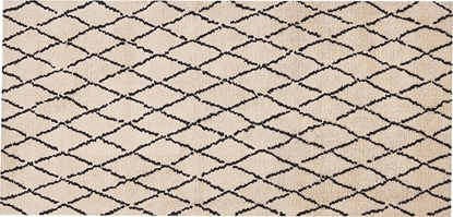 Изображение Beliani Dywan 80 x 150 cm beowo-czarny MIDYAT!