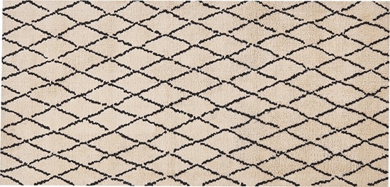 Picture of Beliani Dywan 80 x 150 cm beowo-czarny MIDYAT!