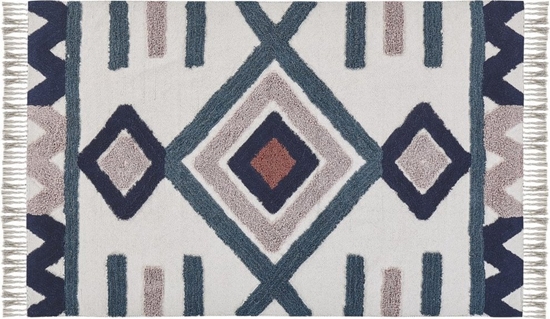 Picture of Beliani Dywan baweniany 140 x 200 cm wielokolorowy KOZLU!