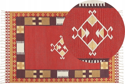 Attēls no Beliani Dywan baweniany kilim 140 x 200 cm wielokolorowy PARAKAR