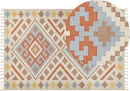 Attēls no Beliani Dywan baweniany kilim 200 x 300 cm wielokolorowy ATAN