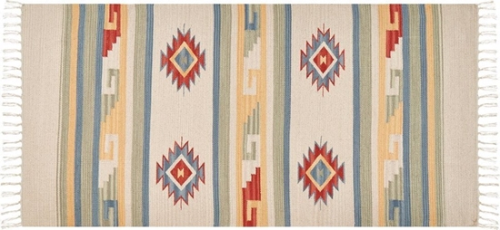 Picture of Beliani Dywan baweniany kilim 80 x 150 cm wielokolorowy APARAN
