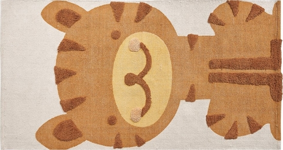 Picture of Beliani Dywan dziecicy baweniany motyw tygrysa 80 x 150 cm wielokolorowy SIGLI