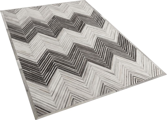 Picture of Beliani Dywan skórzany 140 x 200 cm szary AYTEPE