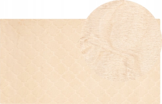 Picture of Beliani Dywan sztuczne futro królika 80 x 150 cm beowy GHARO