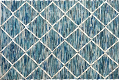 Attēls no Beliani Dywan weniany 140 x 200 cm niebieskie BELENLI