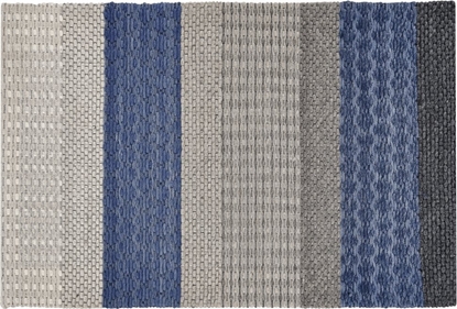 Attēls no Beliani Dywan weniany 140 x 200 cm niebiesko-szary AKKAYA