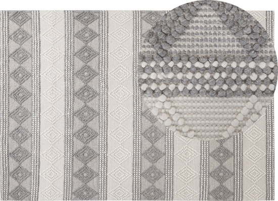 Picture of Beliani Dywan Weniany 160 X 230 Cm Beowo-szary Bozova!