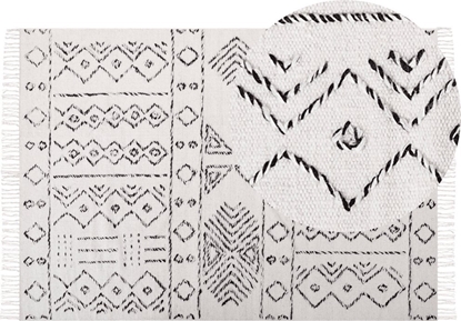 Attēls no Beliani Dywan weniany 160 x 230 cm biao-czarny ALKENT Bel