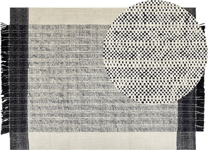 Attēls no Beliani Dywan weniany 160 x 230 cm biao-czarny KETENLI