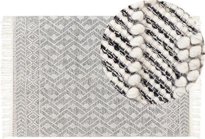 Attēls no Beliani Dywan weniany 160 x 230 cm czarno-biay KAVAK