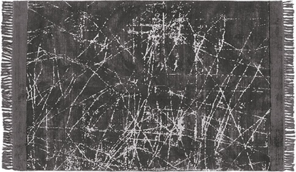 Attēls no Beliani Dywan z wiskozy 140 x 200 cm ciemnoszary HANLI!