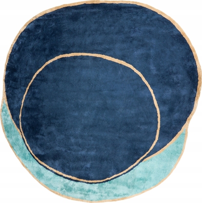 Attēls no Beliani Dywan z wiskozy 200 x 300 cm granatowy KANRACH