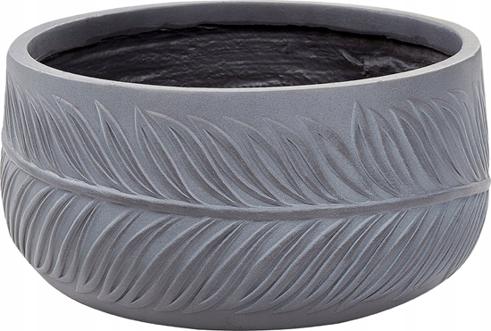 Picture of Beliani Doniczka okrga 35 x 35 x 19 cm szara FTERO