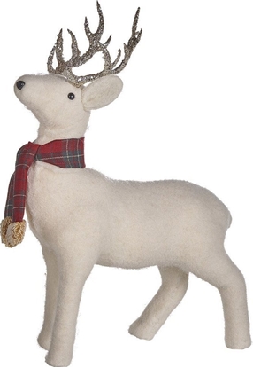 Picture of Beliani Figurka dekoracyjna renifer 48 cm biaa MUSTOLA