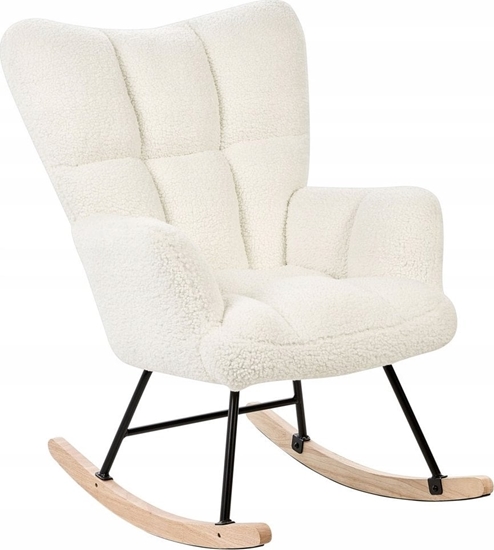 Picture of Beliani Fotel bujany boucle biay OULU